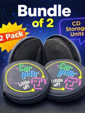 Ear Gear Set of 2 Soft-Sided CD Storage Units